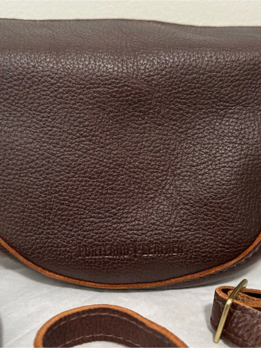 NWOT Portland Leather Small Coldbrew Koala Crossbody Bag
